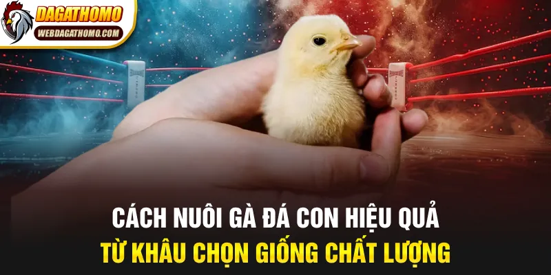 Cách nuôi gà đá con hiệu quả từ khâu chọn giống chất lượng