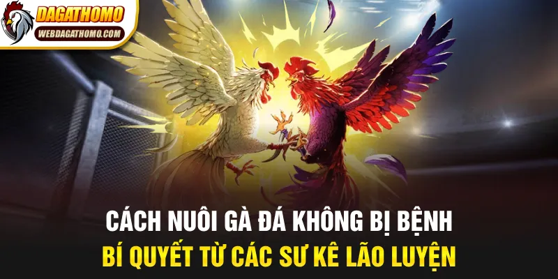 Kinh nghiệm nuôi gà đá không bị bệnh từ sư kê chuyên nghiệp