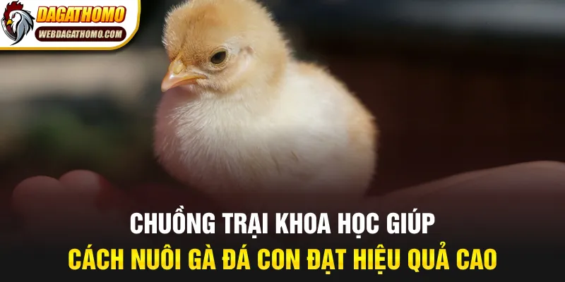 Chuồng trại khoa học giúp cách nuôi gà đá con đạt hiệu quả cao