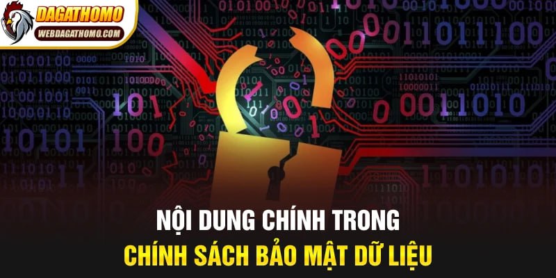 Nội dung chính trong chính sách bảo mật dữ liệu