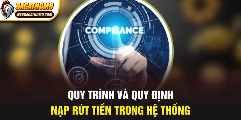 Quy trình và quy định nạp rút tiền trong hệ thống